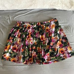 Floral skater skirt